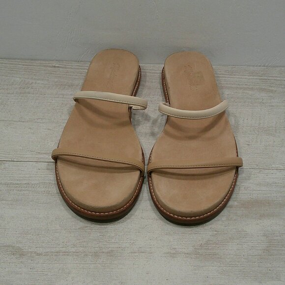 Madewell Paris Minimalist Sandal in Nude Tan Strappy Flats Size 10 - Picture 8 of 16